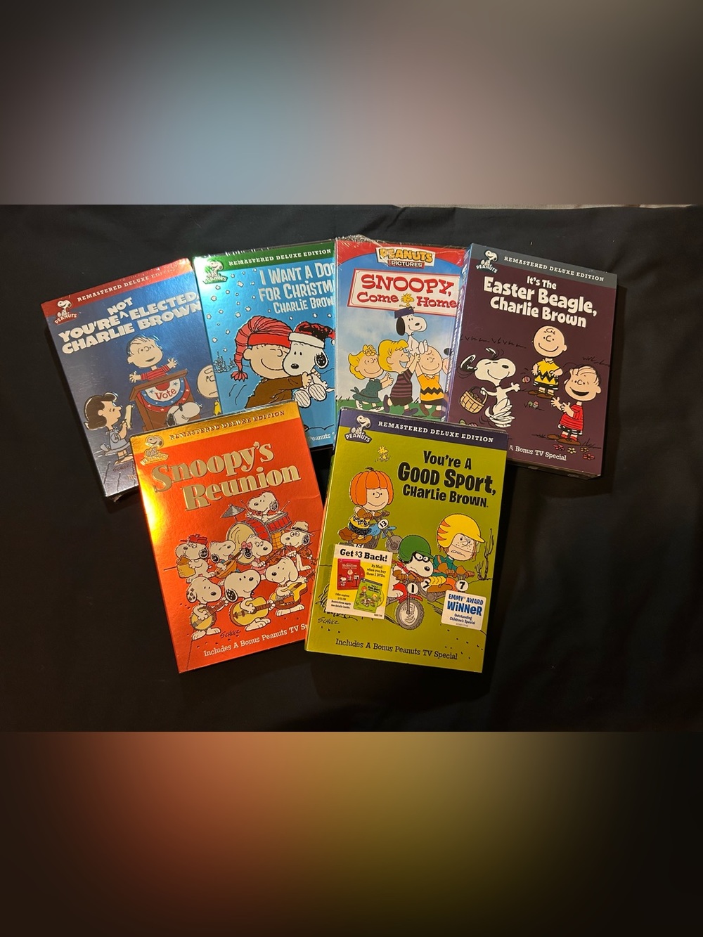 Peanuts DVDs 6 Unopened
